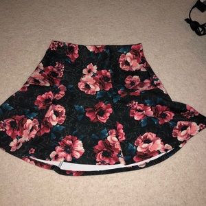 Hollister floral skater skirt
